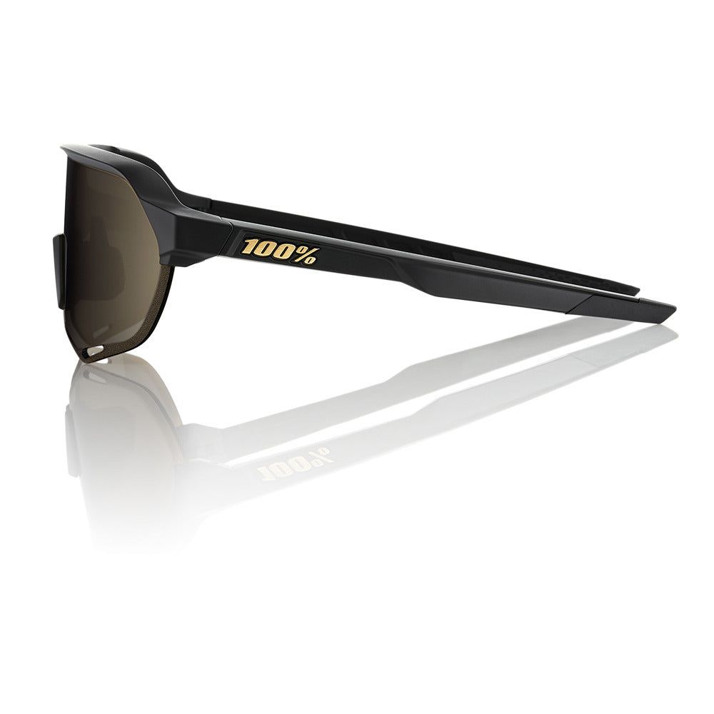 S2 - Matte Black - Soft Gold Mirror Lens